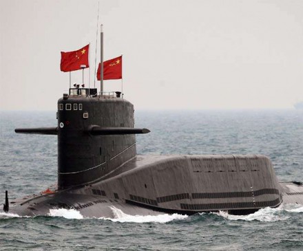 chinese submarines in indian sea
