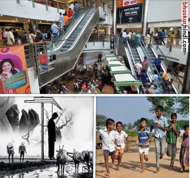 Farmers who had committed suicide prevented orphan children from going to mall in Delhi