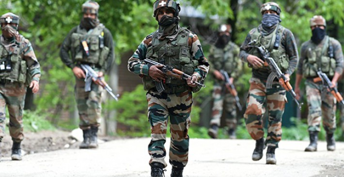 Indian soldiers is non-tentative mode in front of China