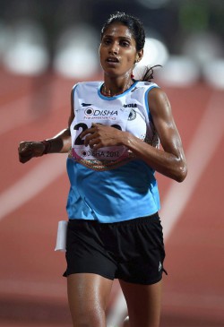 Sudha singh won gold medal in 3000m steeplechase in 22nd Asian Athletics Championships