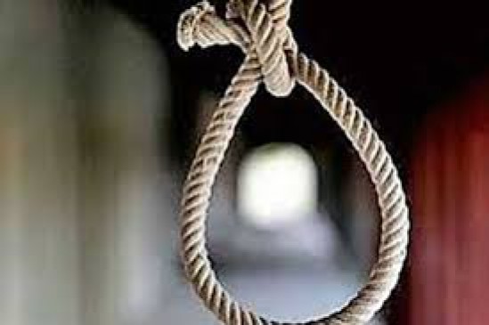 Two farmers hanging from the house, troubled by debt