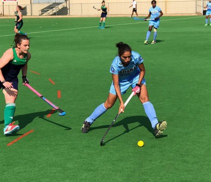 Women hockey world league, indian team loss match from irland team