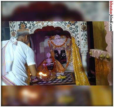 milk stream flow from the mouth of Lord Kamatanath in Chitrakoot district