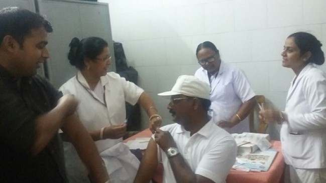 Now the doctor is also taking injection of Hepatitis B