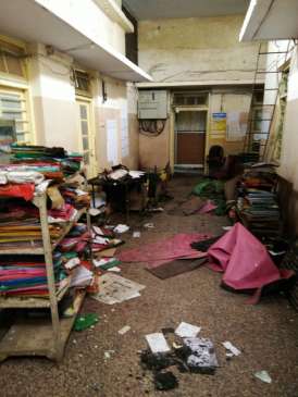 Fire broke out in the education department of Chandrapur city