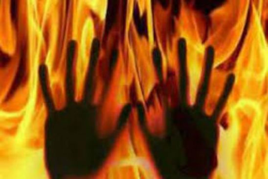 In a family dispute in Nagpur the woman set herself on fire