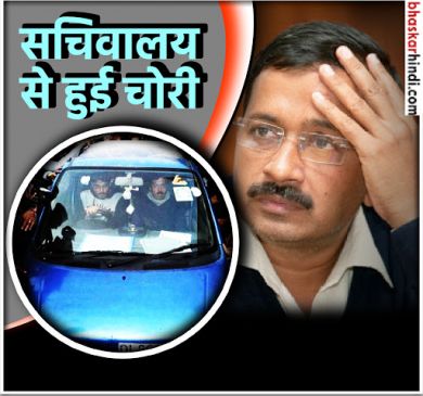 Chief Minister Arvind Kejriwal Blue Wagon R stolen near Secretariat