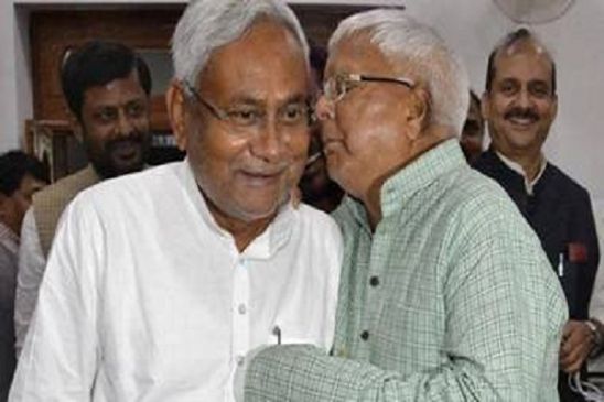 cm nitish kumar and lalu prasad security issue on twitter