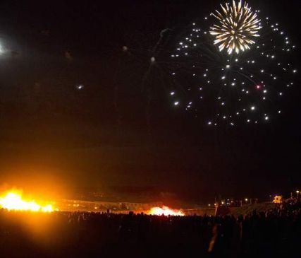fireworks in marriage got fire in a truck