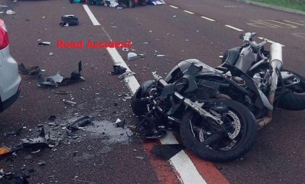 A biker died in road accident, family will get 21 lakh rupee componsation