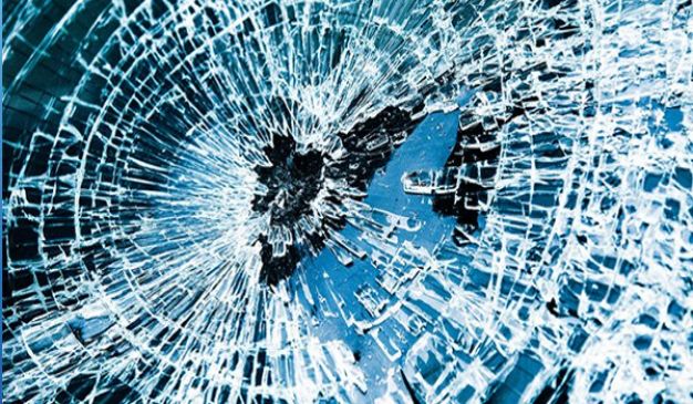 Bikers gang active broke glasses of many cars