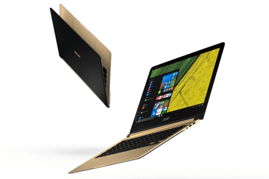The acer launched  worlds thinnest laptop Acer Swift 7 at CES.