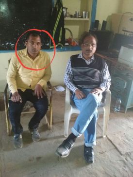 lokayukta police arrested a secretary for take bribe for toilet.
