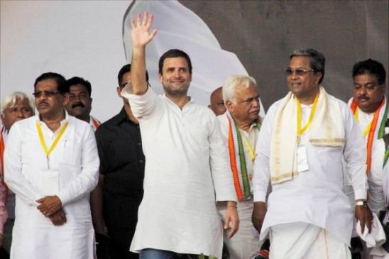 rahul gandhi in karnataka advised leader not to use hindu terrorism word