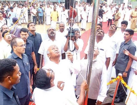 RSS chief mohan bhagwat flag hosting will in kerala at 26th january