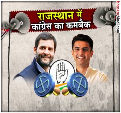 राजस्थान में कांग्रेस का कमबैक, बंगाल में दीदी का जादू