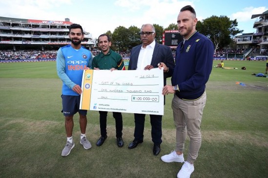 indian and african team donated to tackel capetown water hazard