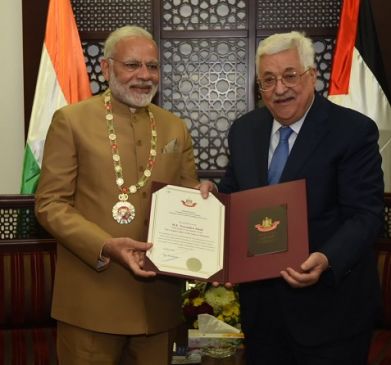 PM Modi in Palestine: ग्रैंड कॉलर ऑफ द स्टेट सम्मान से नवाजे गए पीएम मोदी