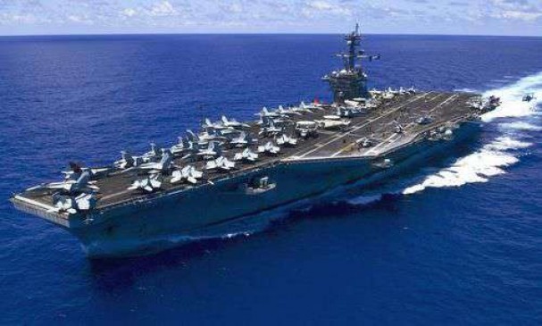 American warships came to Vietnam,may be a warning for China