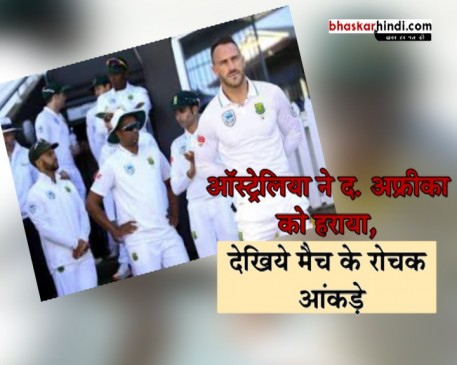 AUSvsRSA Test : ऑस्ट्रेलिया ने द. अफ्रीका को 118 रन से हराया, जानिए मैच के रोचक आंकड़े