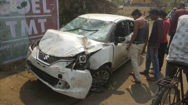 Car accident of trany DSP in chhindwara district, he saved