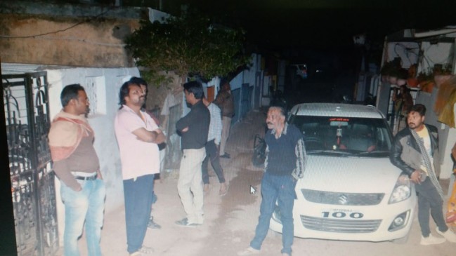 firing in the house near of kanchghar liquor shop in jabalpur