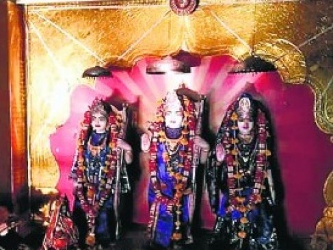 Sun rays performed on Shivling and Lord Ramchandras anointing