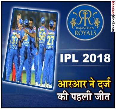IPL 2018 : बारिश से बाधित मैच राजस्थान के नाम, दिल्ली को 10 रन से हराया