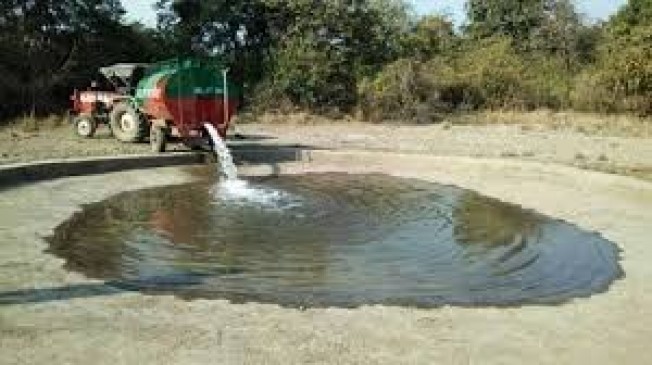 natural water resources are dying in wild areas work from artificial hole
