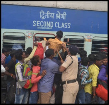 Instead of 108 more than twice passengers travel in general bogie