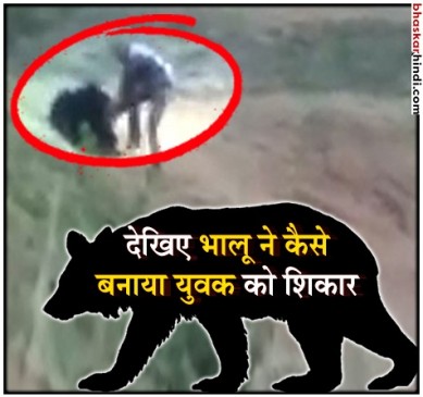 ओडिशा: भालू संग सेल्फी लेने के चक्कर में गई युवक की जान, देखें वीडियो