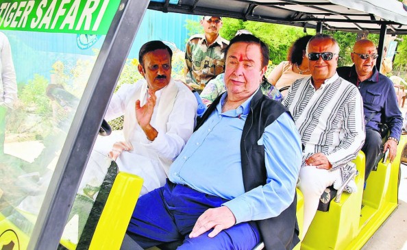 Cine actors arrives at Mukundpur white tiger safari