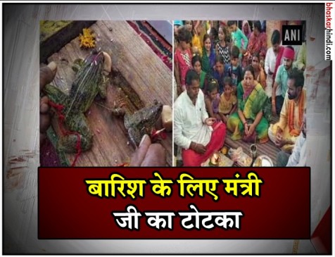 MP : बारिश के लिए मंत्री ललिता यादव ने कराई मेंढक-मेंढकी की शादी MP : बारिश के लिए मंत्री ललिता यादव ने कराई मेंढक-मेंढकी की शादी