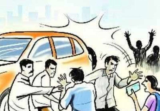 Police registered case against sarpanch and 9other in a riot case