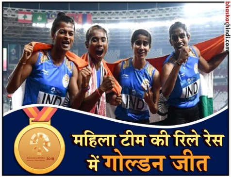 भारतीय महिला टीम ने 4x400m रिले रेस में लगातार पांचवीं बार जीता गोल्ड भारतीय महिला टीम ने 4x400m रिले रेस में लगातार पांचवीं बार जीता गोल्ड