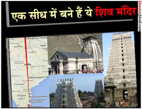 Know how Shiva temple is built on one line from north to south