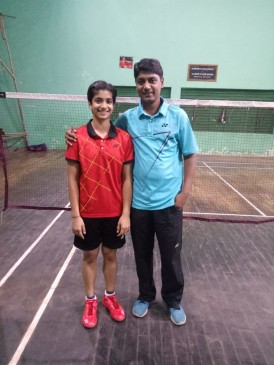 Badminton player Malvika won gold in All India Junior Rankings