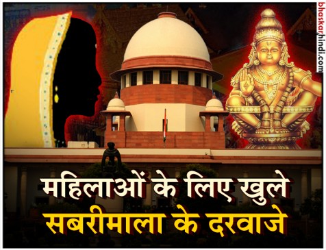सबरीमाला: SC का आदेश, हर उम्र की महिलाओं को मंदिर में प्रवेश का अधिकार