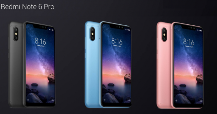 Xiaomi Redmi Note 6 Pro with Dual selfie and rear Camera launch