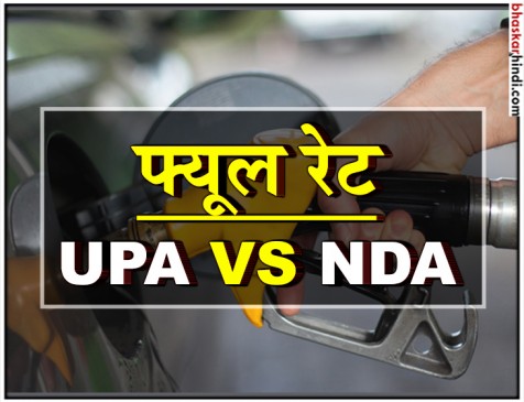 UPA के दस सालों में 116% बढ़े थे पेट्रोल के दाम, NDA के 4 सालों में हुई 14% की बढ़ोतरी