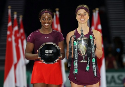Elina Svitolina won the Singapore WTA Finals by defeating Sloane Stephens