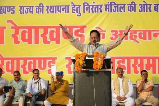 More than 50,000 delegates from 25 districts participated in separate Revakhand Rajya Samgam