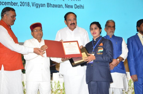 नागपुर की पैरा तैराक कंचनमाला पांडे को मिला राष्ट्रीय दिव्यांग पुरस्कार