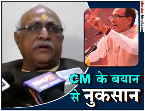 MP : नतीजों से पहले बीजेपी नेता का सीएम पर वार, कहा- माई के लाल बयान से हुआ नुकसान