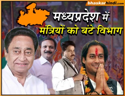 मप्र में मंत्रियों के विभागों का बंटवारा, कमलनाथ ने अपने पास रखा जनसंपर्क