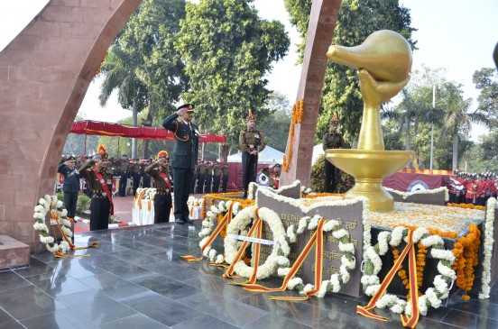 Indian Army celebrated Vijay Diwas today on Sunday in honor of Victory