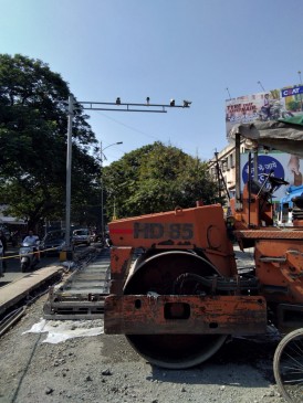 vehicle owners and pedestrians are being disturbed by development works