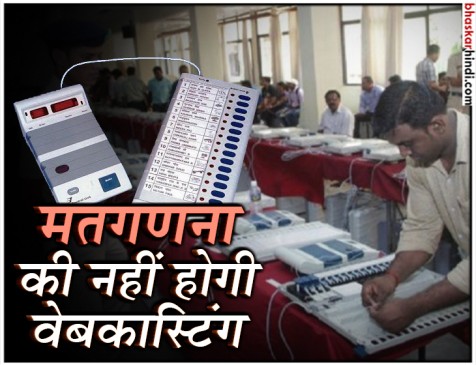 MP : नहीं होगी मतगणना की वेबकास्टिंग, सीसीटीवी कैमरों से रखी जाएगी नजर