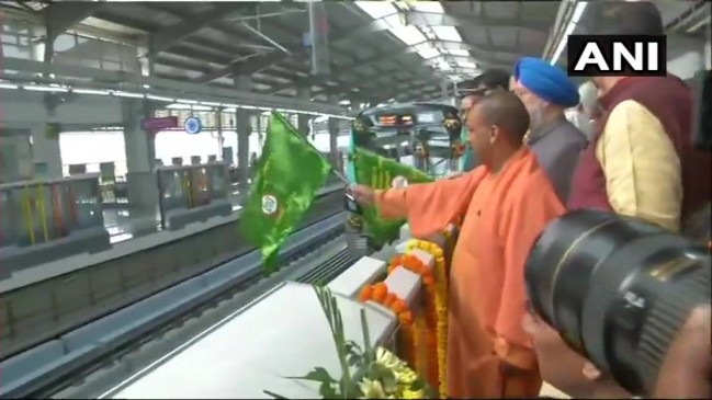 दिल्ली- ग्रेटर नोएडा की सिमटी दूरी, एक्वा मेट्रो लाइन का सीएम योगी ने किया उद्घाटन