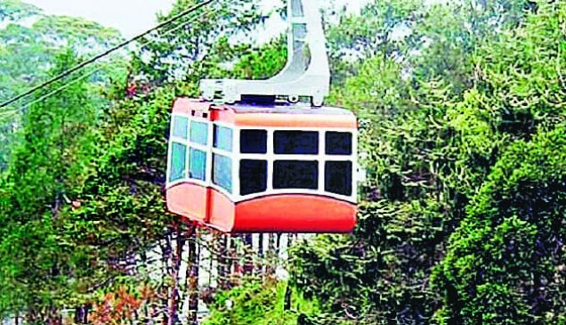First testing of rope way is successful on Kamadgiri hill of Chitrakut